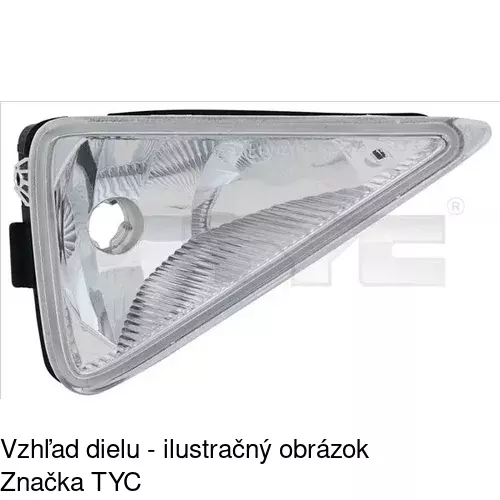 Hmlové svetlo - predné POLCAR 382930-U