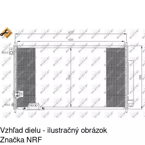 Chladiče klimatizácie 3833K8C3S /POLCAR/