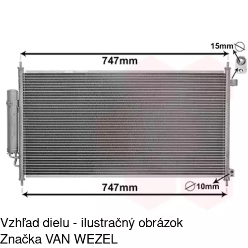 Chladiče klimatizácie 3857K82K /POLCAR/ - obr. 2