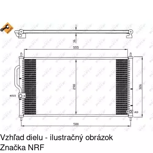 Chladiče klimatizácie 3875K8C1 /POLCAR/ - obr. 1