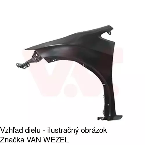Predný blatník POLCAR 38C101