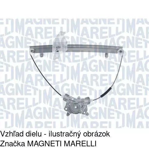 Mechanizmus sťahovania okna elektrický bez motora 4007PSG6 /POLCAR/ - obr. 2