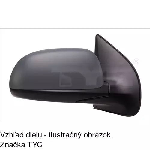 Vonkajšie zrkadlo POLCAR 4017514M
