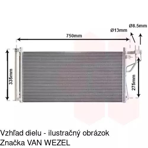 Chladiče klimatizácie 4026K8C2 /POLCAR/ - obr. 2