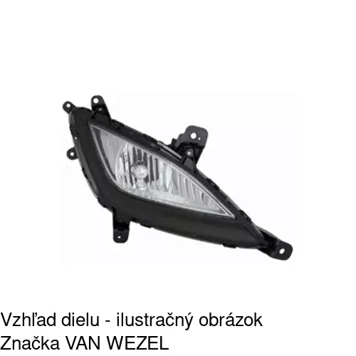Hmlové svetlo - predné 40B230-E /POLCAR/ - obr. 1