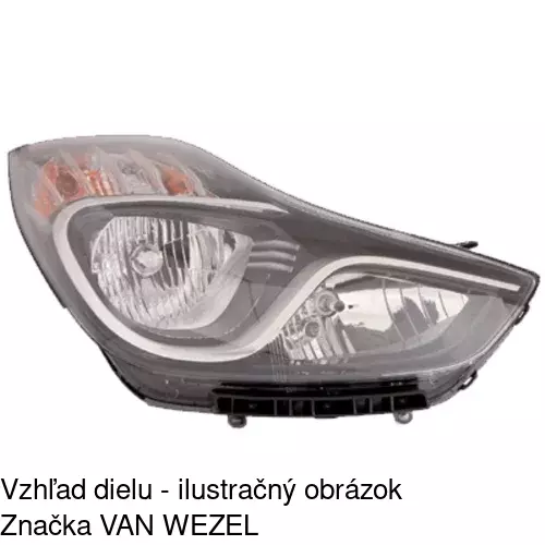 Hlavný reflektor 40L110-E /POLCAR/ - obr. 2