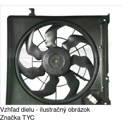 Ventilátory chladičov POLCAR 411423W4X