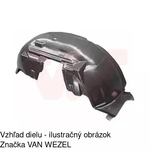 Podblatník (plast) POLCAR 4170FL2T