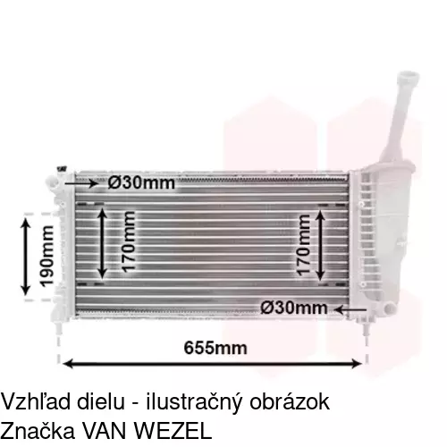 Chladiče vody 420208A8 /POLCAR/ - obr. 5