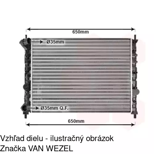 Chladiče vody 4211082X /POLCAR/ - obr. 1