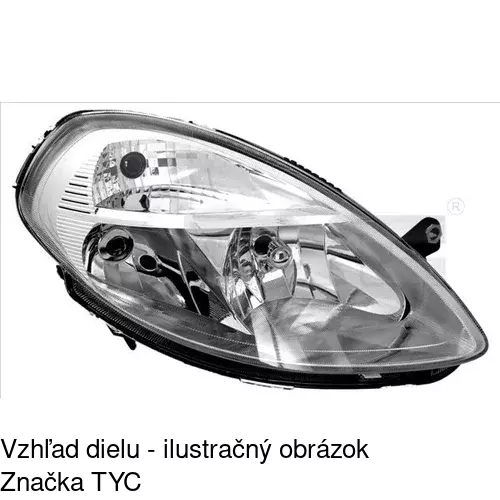 Hlavný reflektor 421710-E /POLCAR/