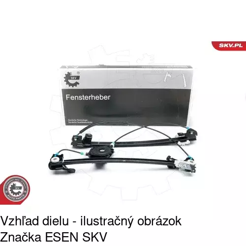 Elektrický mechanizmus okna dverí 4311PSE2 /POLCAR/ - obr. 5