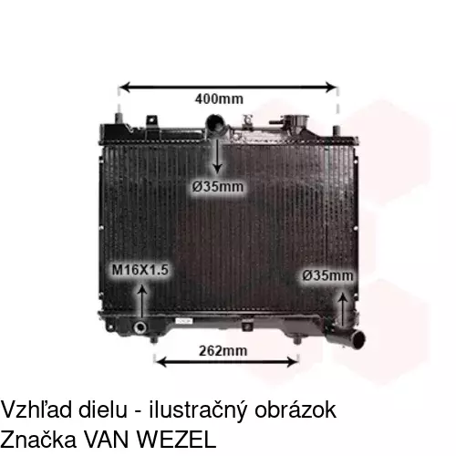 Chladiče vody 450308-1 /POLCAR/