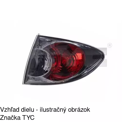 Zadné svetlo POLCAR 4519887E