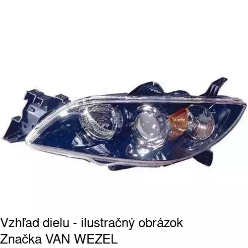 Hlavný reflektor 4541092E /POLCAR/ - obr. 2