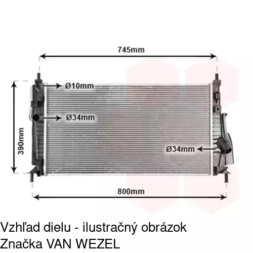 Chladiče vody POLCAR 4542082K