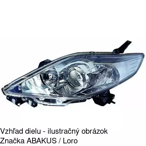 Hlavný reflektor 4550101E /POLCAR/ - obr. 2