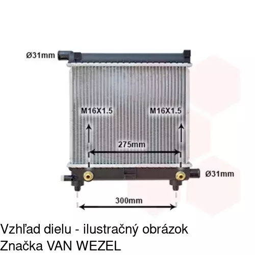 Chladiče vody 500108-2 /POLCAR/ - obr. 1