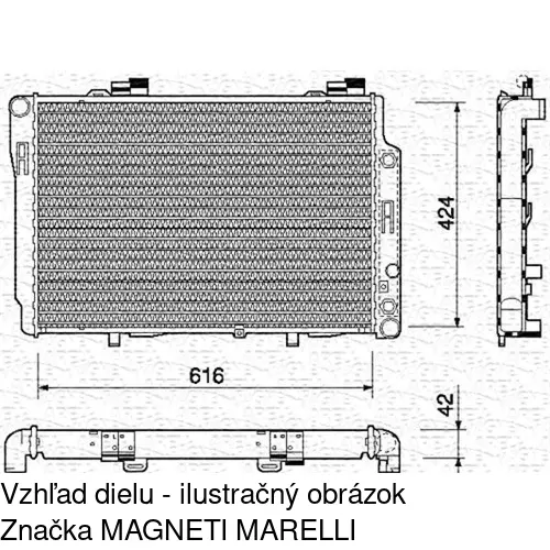 Chladiče vody POLCAR 5002084X