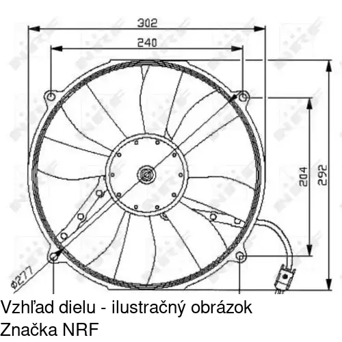 Ventilátory chladičov 500223W1-Q /POLCAR/ - obr. 2