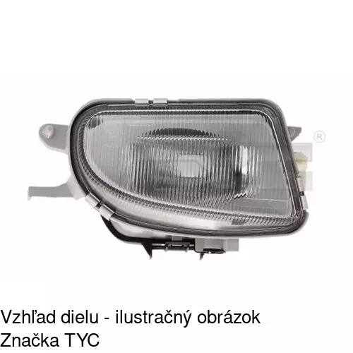 Hmlové svetlo - predné POLCAR 5004300E