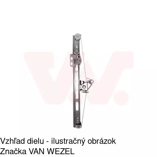 Mechanizmus sťahovania okna elektrický bez motora 5005PSG2 /POLCAR/ - obr. 1