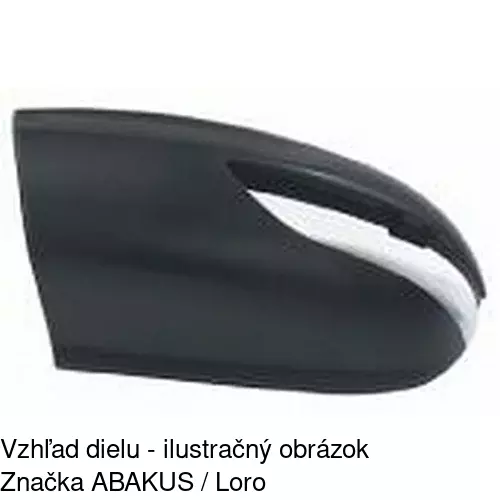 Rám vonkajšieho zrkadla 500655TE /POLCAR/ - obr. 2