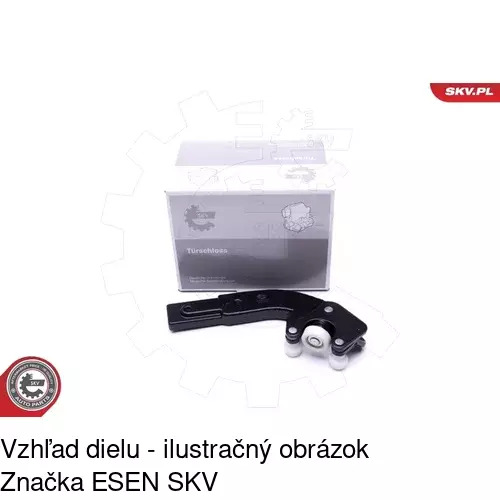 Vozík - kolieska pant posuvných dverí 5012Z-75 /POLCAR/ - obr. 3