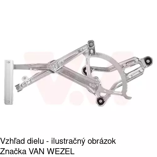 Elektrický mechanizmus okna dverí 5014PSE1 /POLCAR/ - obr. 4