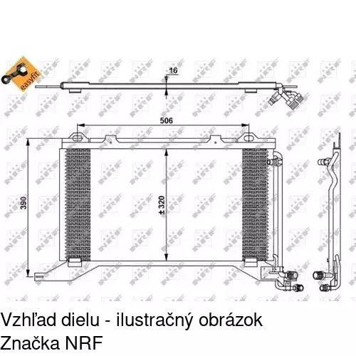 Chladiče klimatizácie 5015K8C3S /POLCAR/ - obr. 2