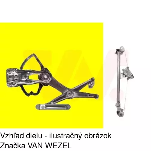 Elektrický mechanizmus okna dverí 5015PSE1 /POLCAR/ - obr. 4