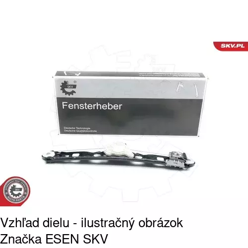 Mechanizmus sťahovania okna elektrický bez motora 5016PSG1 /POLCAR/ - obr. 4