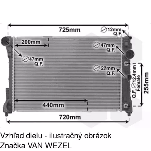 Chladiče vody 501808-1 /POLCAR/ - obr. 3