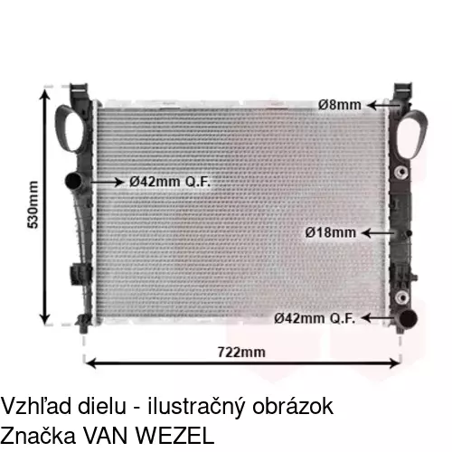 Chladiče vody 502508-3 /POLCAR/ - obr. 2