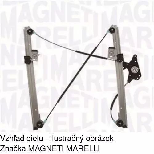 Mechanizmus sťahovania okna elektrický bez motora 5040PSG1E /POLCAR/ - obr. 2