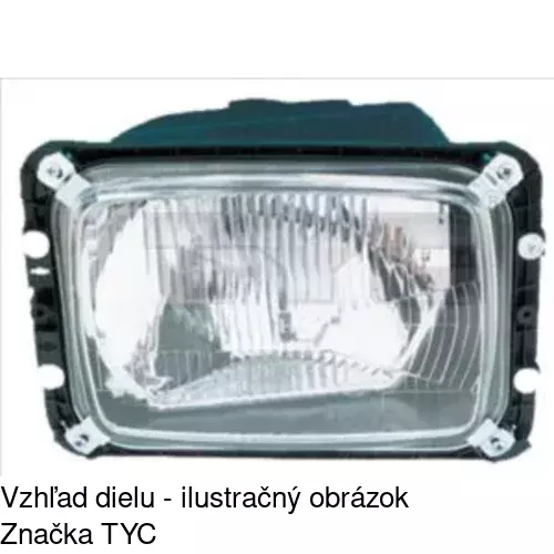 Hlavný reflektor 5061100E /POLCAR/ - obr. 2