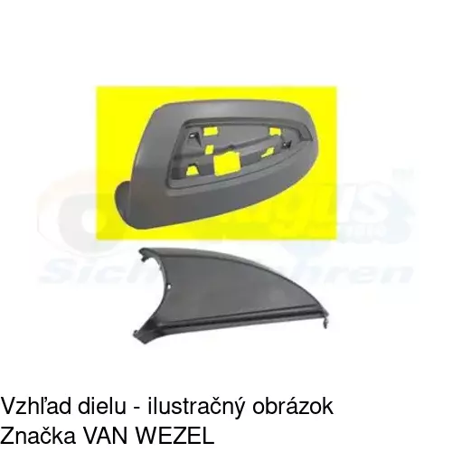 Rám vonkajšieho zrkadla 507055PX /POLCAR/ - obr. 2