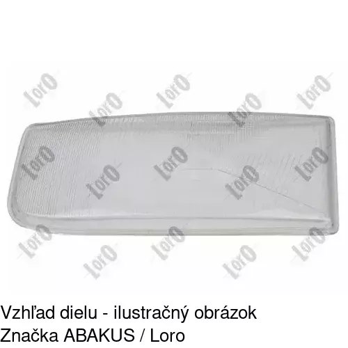 Sklo reflektora 508012-U /POLCAR/ - obr. 3