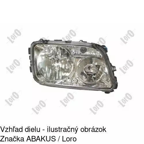 Hlavný reflektor POLCAR 5083101H
