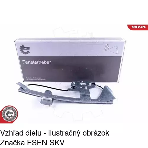 Elektrický mechanizmus okna dverí 5095PSE2 /POLCAR/ - obr. 2