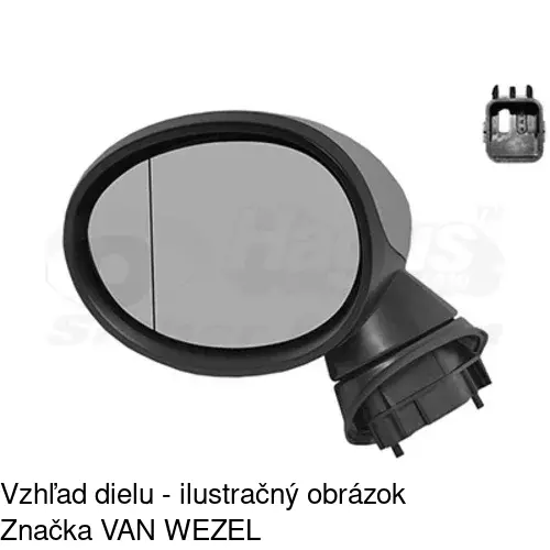 Rám vonkajšieho zrkadla 51B154PM /POLCAR/ - obr. 4