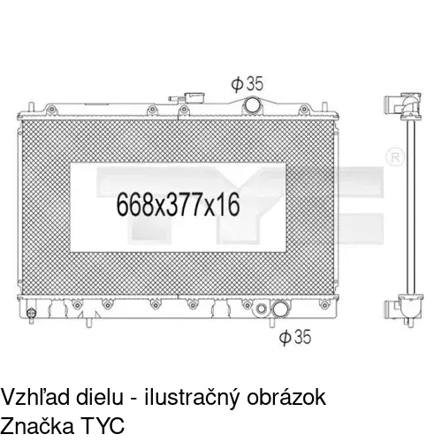 Chladiče vody POLCAR 5220081K