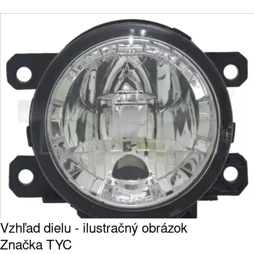 Hmlové svetlo - predné POLCAR 525529-E