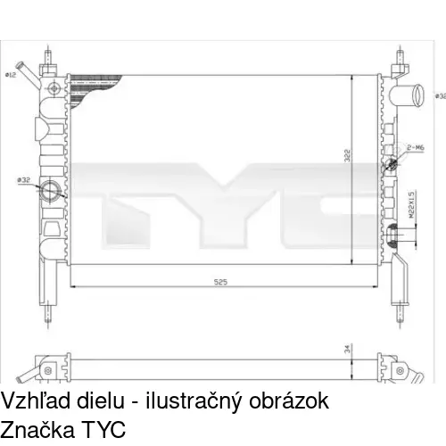 Chladiče vody POLCAR 550708-1
