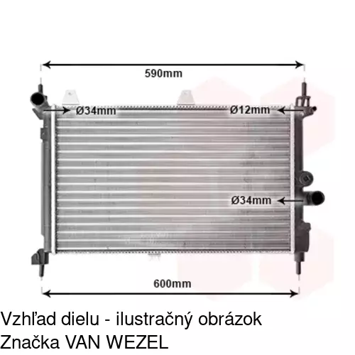 Chladiče vody 550708A4 /POLCAR/ - obr. 3