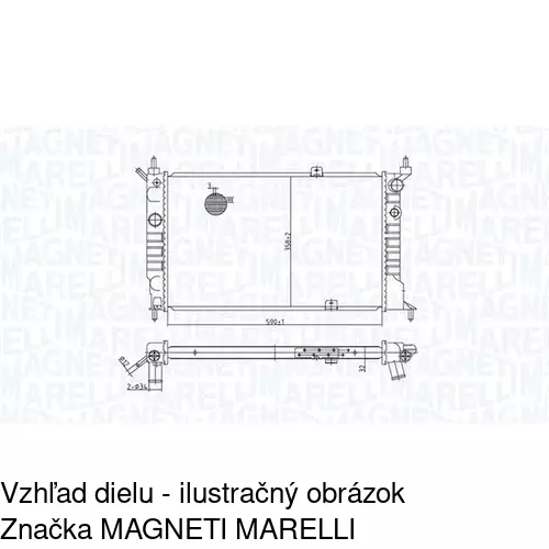 Chladiče vody 550708A7 /POLCAR/ - obr. 1