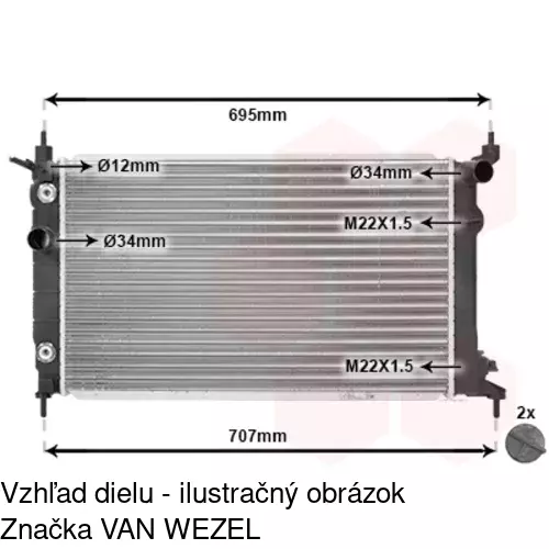 Chladiče vody 550708A7 /POLCAR/ - obr. 4