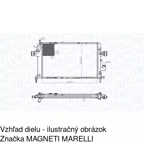 Chladiče vody 550808A5 /POLCAR/ - obr. 1