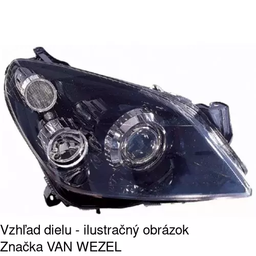 Hlavný reflektor 5509100E /POLCAR/ - obr. 2