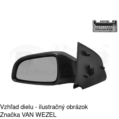 Vonkajšie zrkadlo 5509518E /POLCAR/ - obr. 1